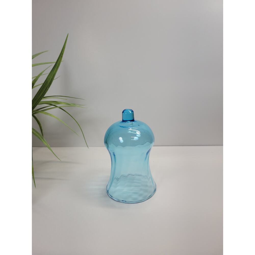 Vintage Blue Swirl Votive pegged Cup, Candle Holder Home Interiors Homco